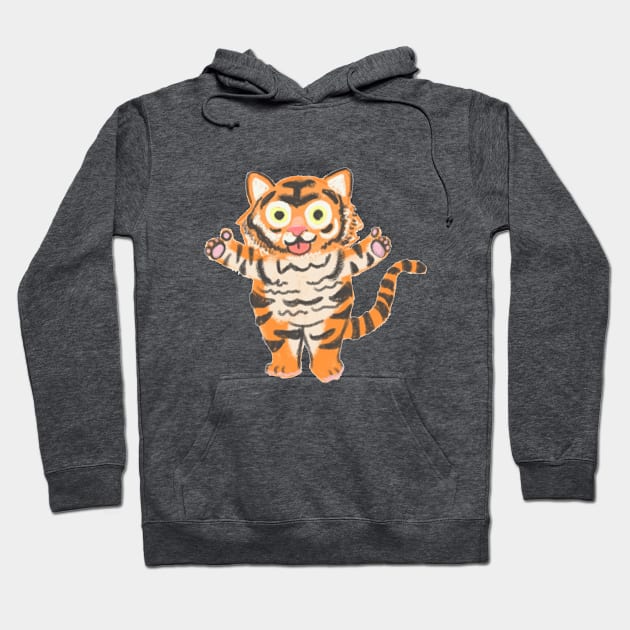 The Happy Tiger Hoodie by GG Raven Works